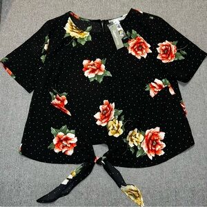 Women’s floral blouse, sweet rain, size L